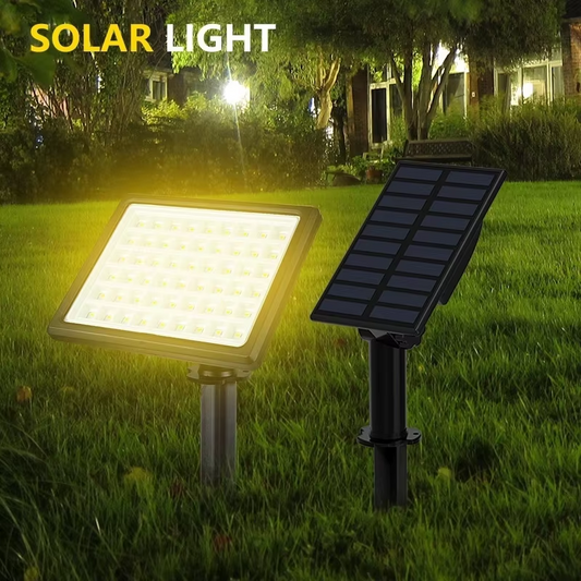 Foco solar para exteriores para insertar en la pared del jardín